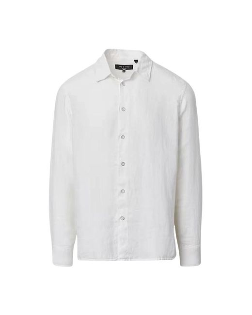 Rag & Bone Rag Bone Overhemden Wit in het White voor heren
