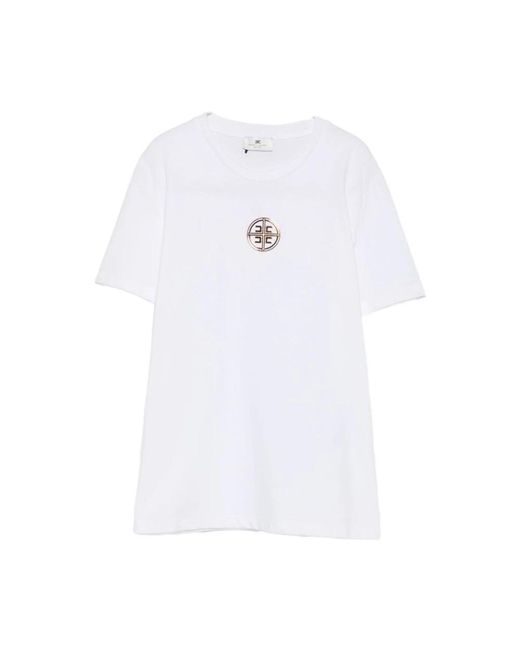 Elisabetta Franchi White T-Shirts