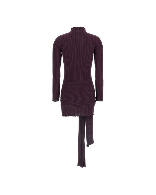 GIUSEPPE DI MORABITO Purple Knitted Dresses