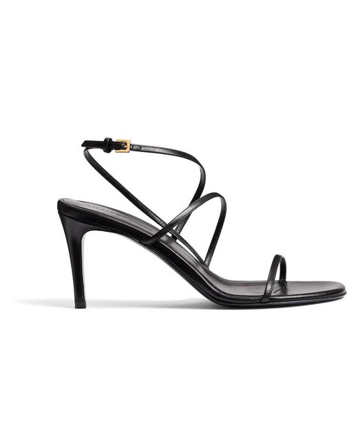 Khaite Black Loop Sandale