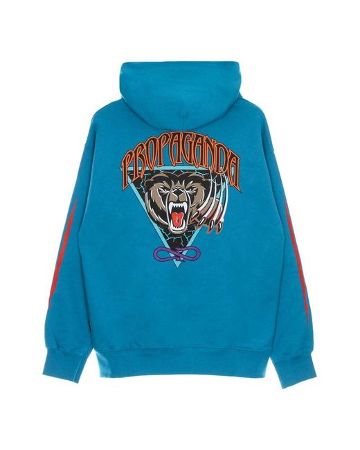 Propaganda Türkis Leichter Kapuzenpullover in Blue für Herren
