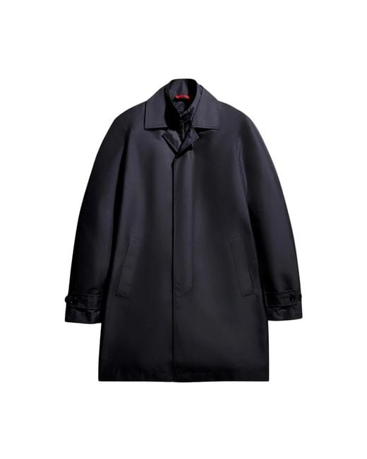 Fay Blue Single-Breasted Coats for men