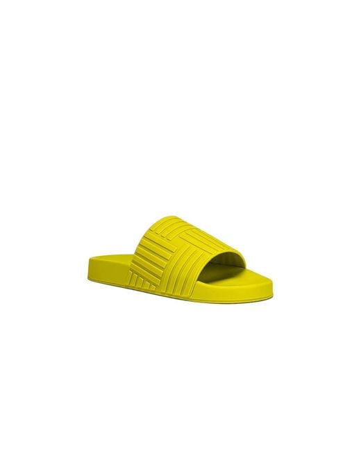 Bottega Veneta Yellow Sliders for men