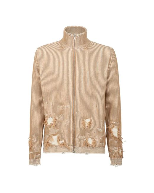 MM6 by Maison Margiela Natural Cardigans for men