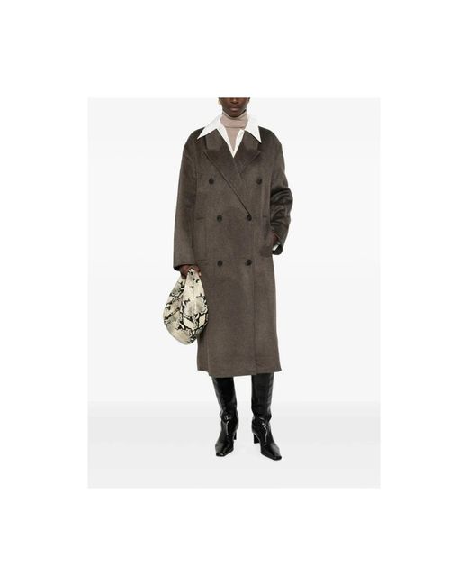 The Dynamis Studio Brown Double-Breasted Coats
