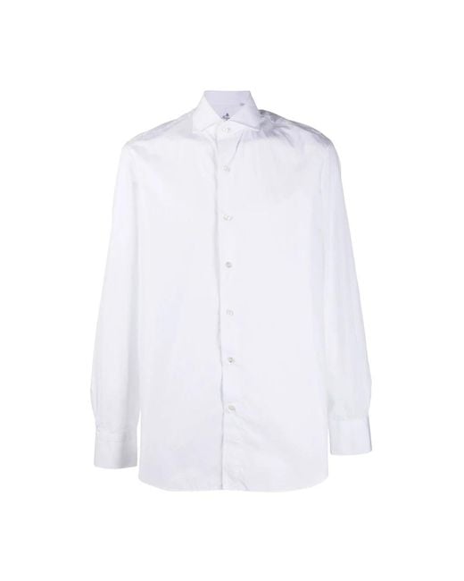 Finamore 1925 White Formal Shirts for men