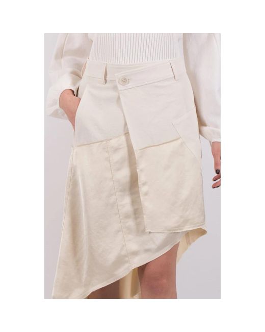 J.W. Anderson Natural Midi Skirts