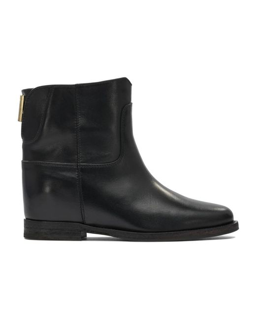 Via Roma 15 Black Ankle Boots