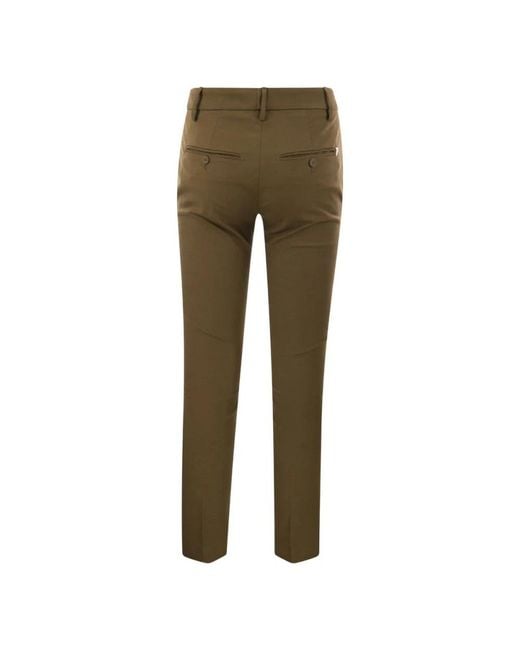 Dondup Green Slim-Fit Trousers