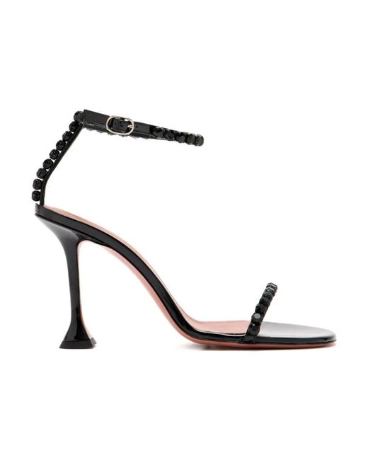AMINA MUADDI Black High Heel Sandals