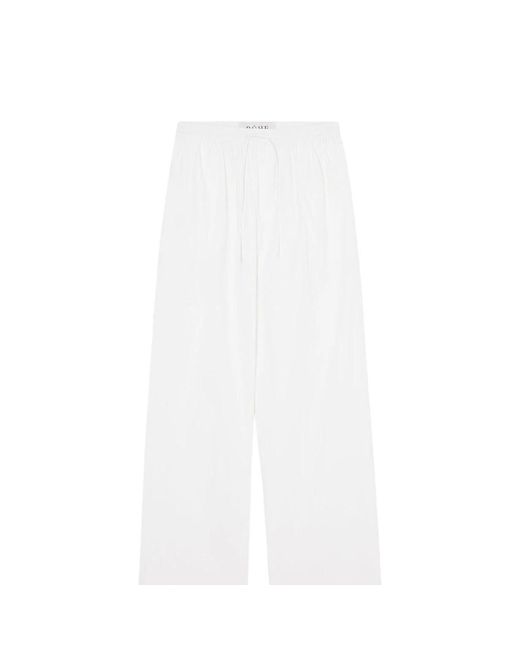 Pantaloni ampia gamba cotone di Rohe in White da Uomo