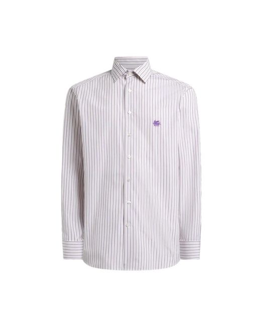 Etro Lange Mouwen Shirt in het White voor heren