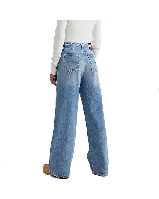 Jeans > wide jeans Tommy Hilfiger en coloris Blue