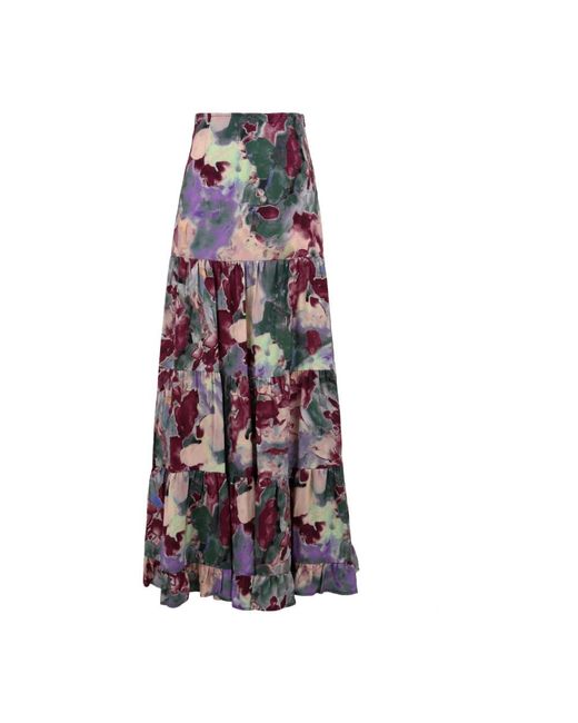 Mar De Margaritas Purple Maxi Skirts