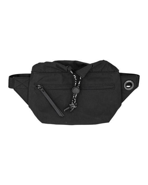 A.P.C. Schwarze handtasche mit zugverschluss in Black für Herren