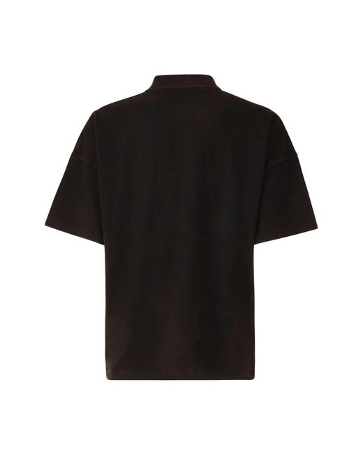 J.W. Anderson Braunes polo t-shirt mit jw anchor logo in Black für Herren