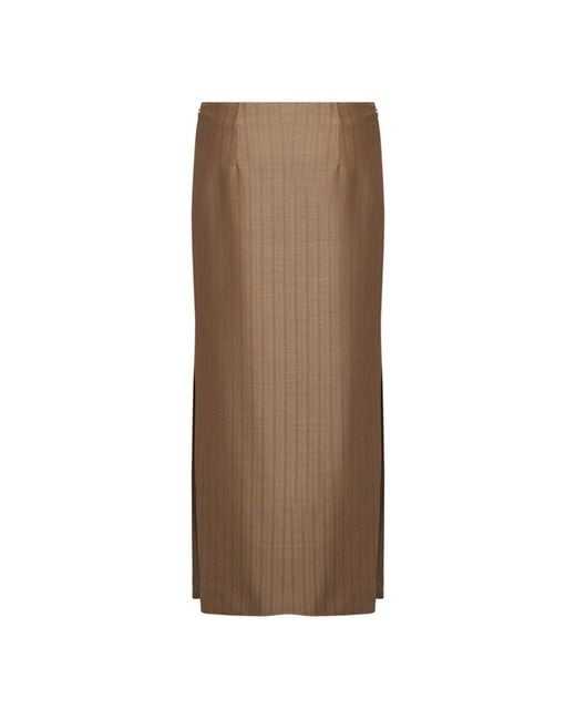 Etro Brown Midi Skirts