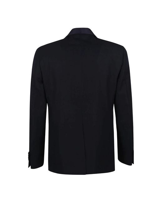 Lardini Kostuums ,Blauw ,Wol Blauw Smokingpak Met Shawlkraag in het Black voor heren