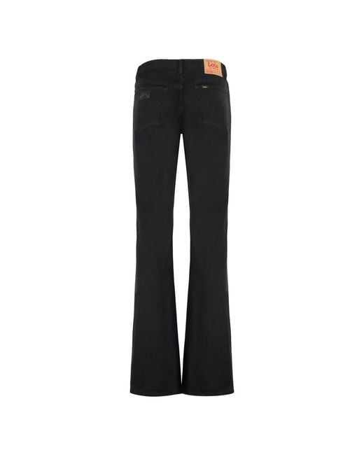 Boot-Cut Jeans Lois de color Black