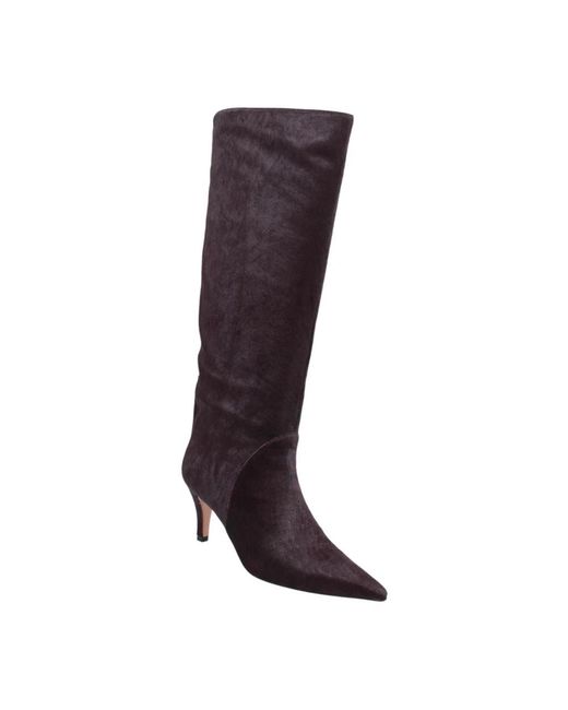 Lola Cruz Brown Heeled Boots