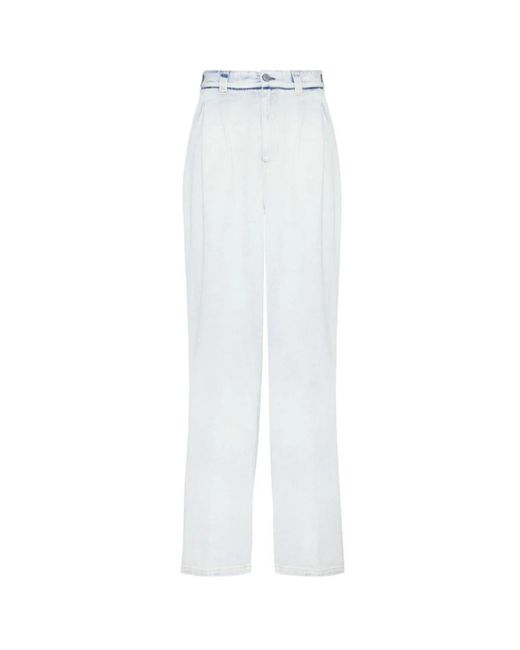 Maison Margiela White Wide jeans,mehrfarbige baumwoll straight cut hose