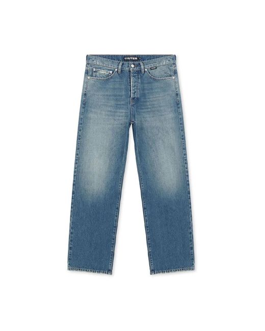 Iuter Blue Straight Jeans for men
