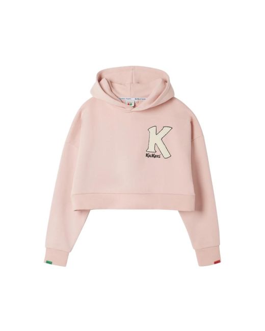 Kickers Pink Big k w hoody lifestyle sweatshirt