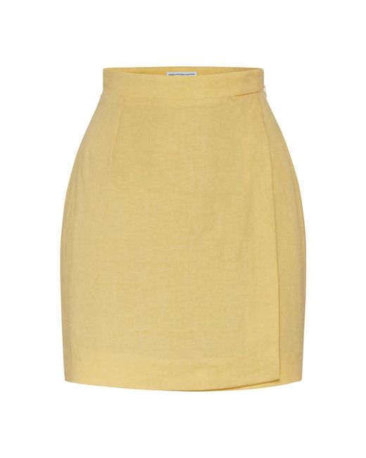 MVP WARDROBE Yellow Short Skirts