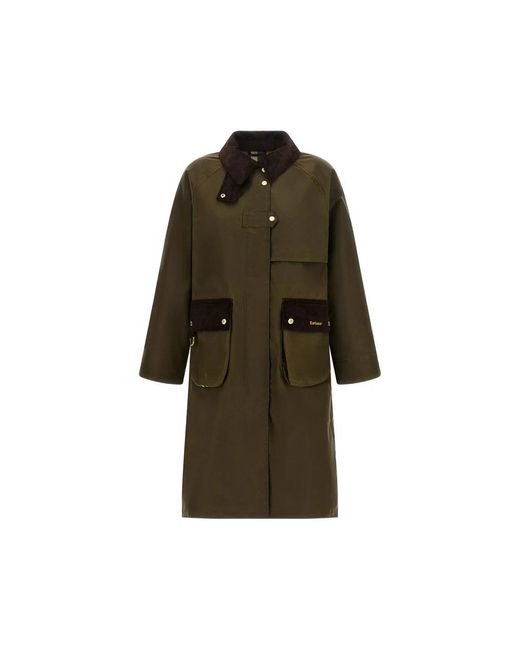 Barbour Green Single-Breasted Coats