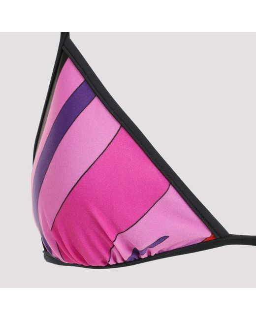 Emilio Pucci Pink Bikini dreieck bademode ss24