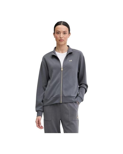 EA7 7W000191 Zip-Through Sweatshirt in het Gray