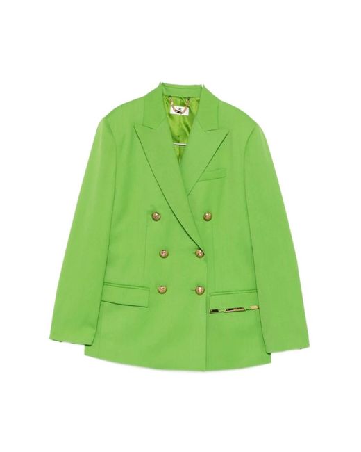 Elisabetta Franchi Green Blazers