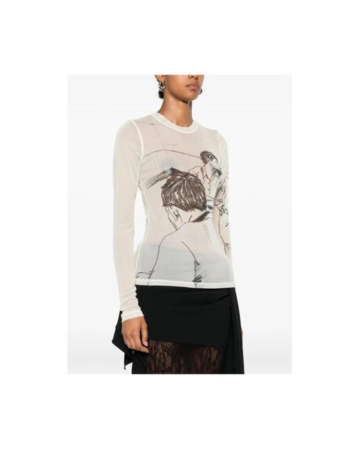 Long Sleeve Tops J.W. Anderson de color White