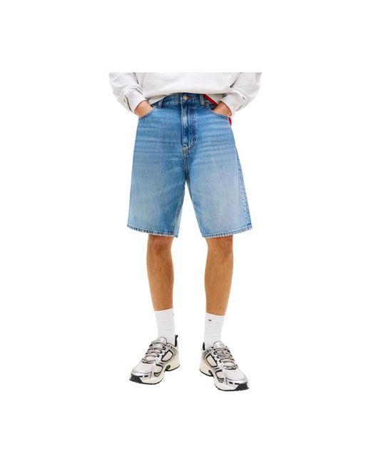 Tommy Hilfiger Blue Denim Shorts for men