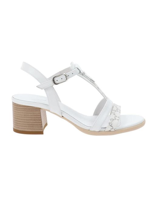 High Heel Sandals Nero Giardini de color White