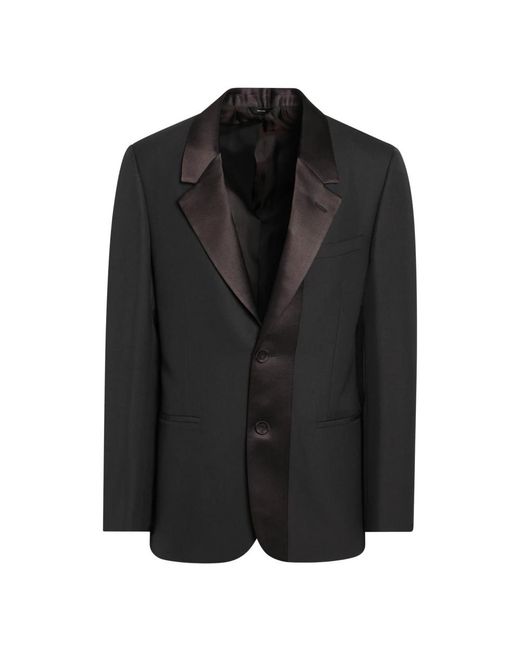 Fendi Black Wool Crã£Âªpe Blazer for men
