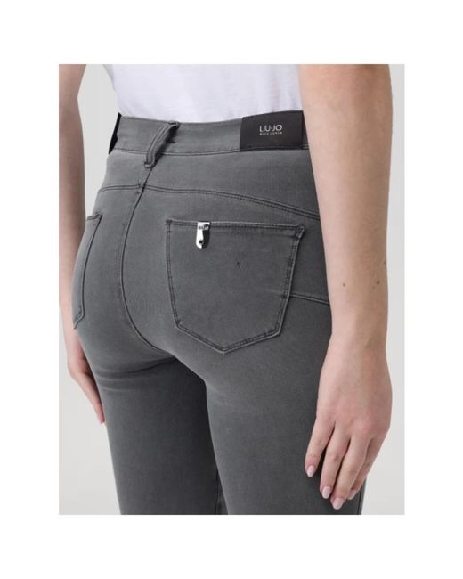 Liu Jo Gray Skinny Fit Jeans
