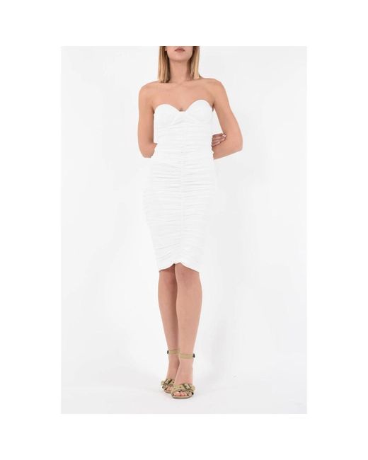 ACTUALEE White Short Dresses