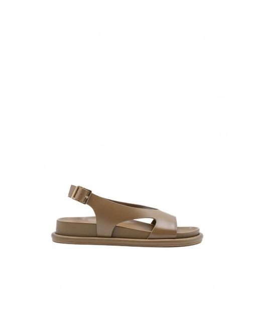 Paloma Barceló Natural Flat Sandals