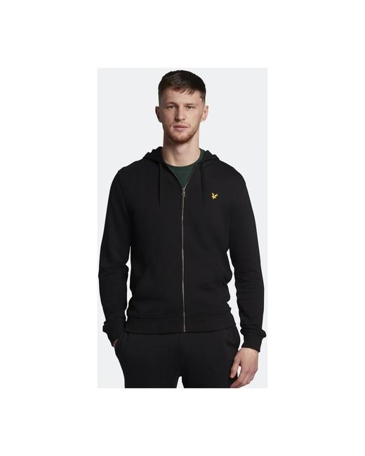 Lyle & Scott Black Zip-Throughs for men