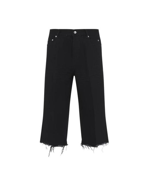 Rick Owens Black Cropped Jeans for men
