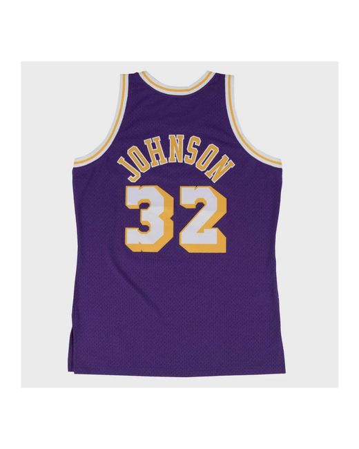Mitchell & Ness Fitness ,Paars ,Polyester Retro Snapback Cap in het Purple voor heren