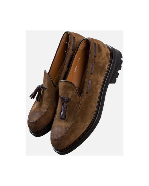 Green George Brown Loafers for men