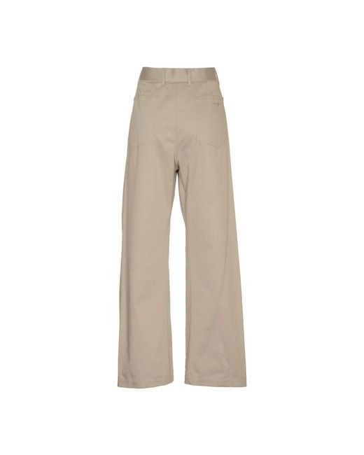 MSGM Natural Wide Trousers