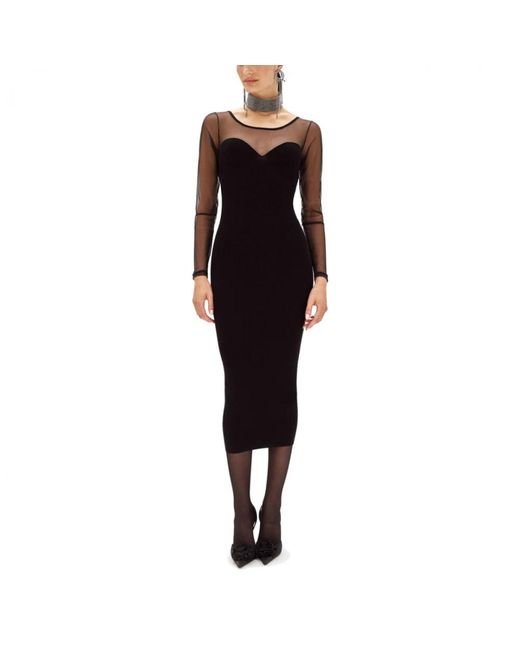Blugirl Blumarine Black Midi Dresses