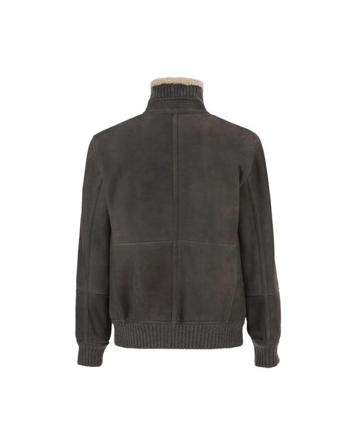 Brunello Cucinelli Gray Zip-Throughs for men