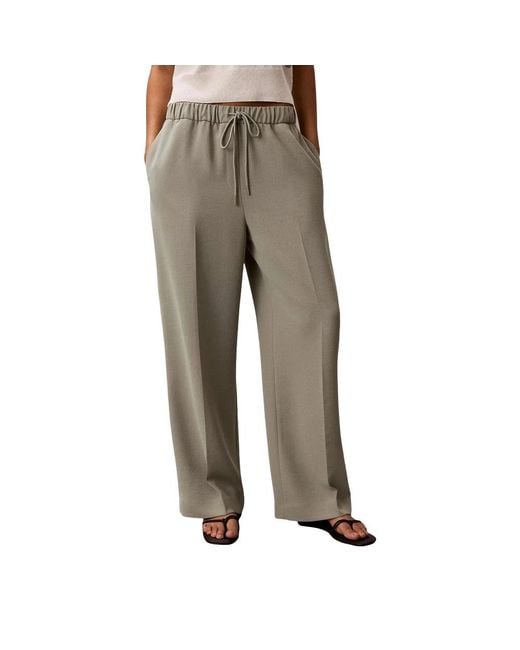 Calvin Klein Gray Wide Trousers