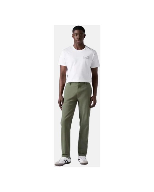 Levi's Green Straight Trousers for men