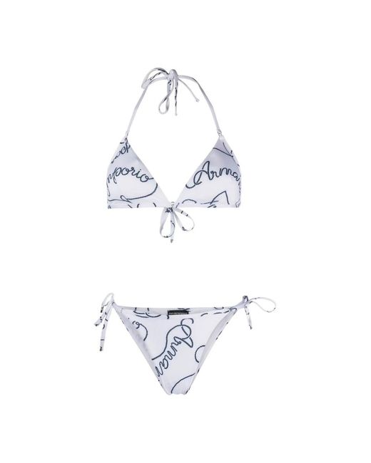 Emporio Armani White Bikinis