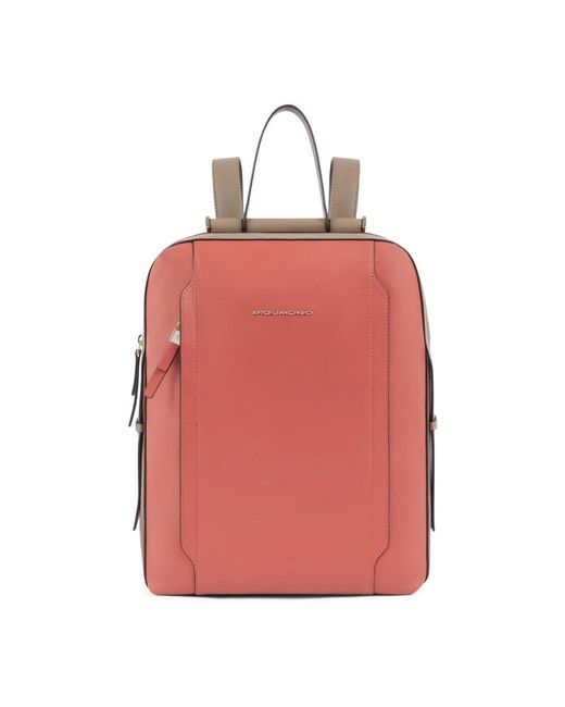 Piquadro Pink Backpacks
